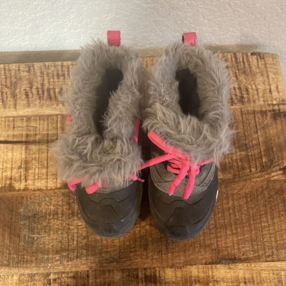 North Face Girls 1 Shellista Extreme NF0A2T5V Pink Snow Winter Boots Waterproof - Picture 6 of 11